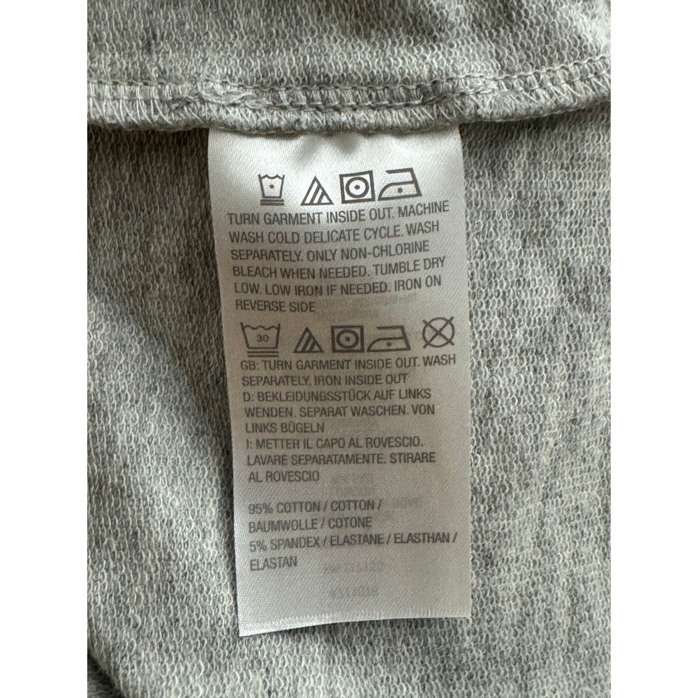 Jingle Belles Kim Gravel Sweatshirt Women XL Heather Grey Pearl Blouson Sleeve - Picture 9 of 13